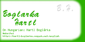 boglarka hartl business card